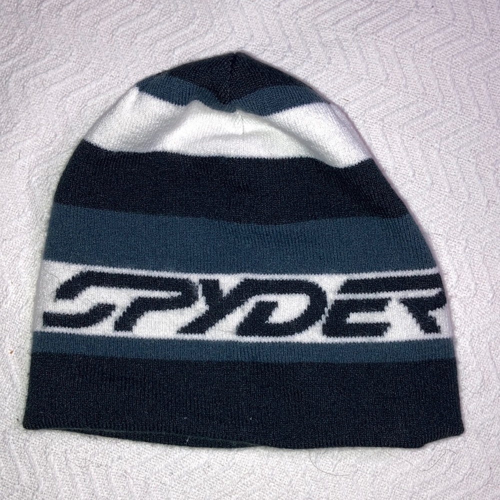 Spyder reversible winter snow knit hat